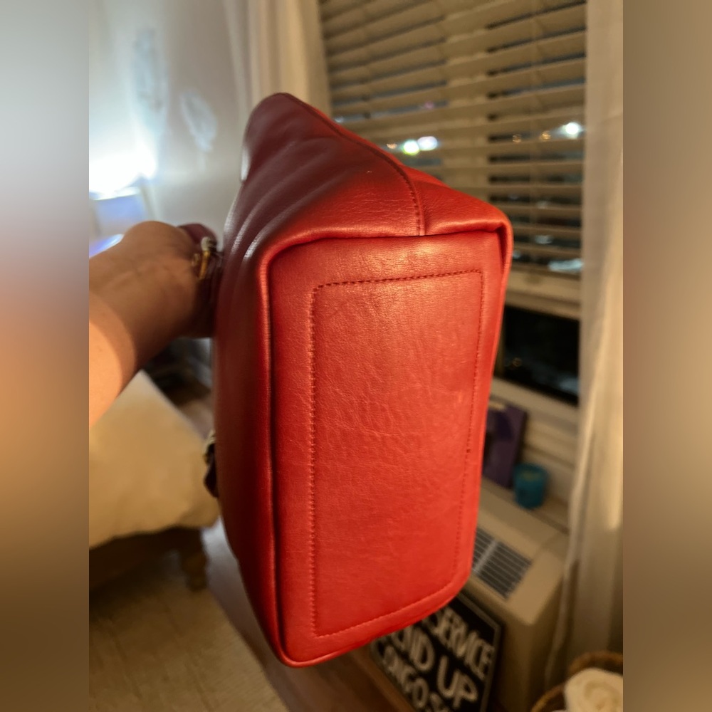 Coach legacy mini vintage red leather mini market tote RARE in great condition - Picture 4 of 8